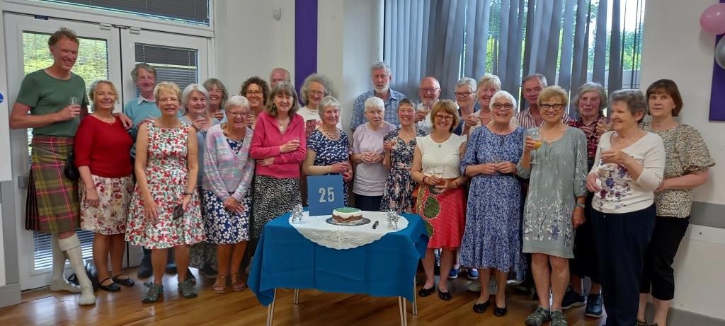 Trevone Scottish Dancers 25th Anniversary ar Lanivet Community Centre