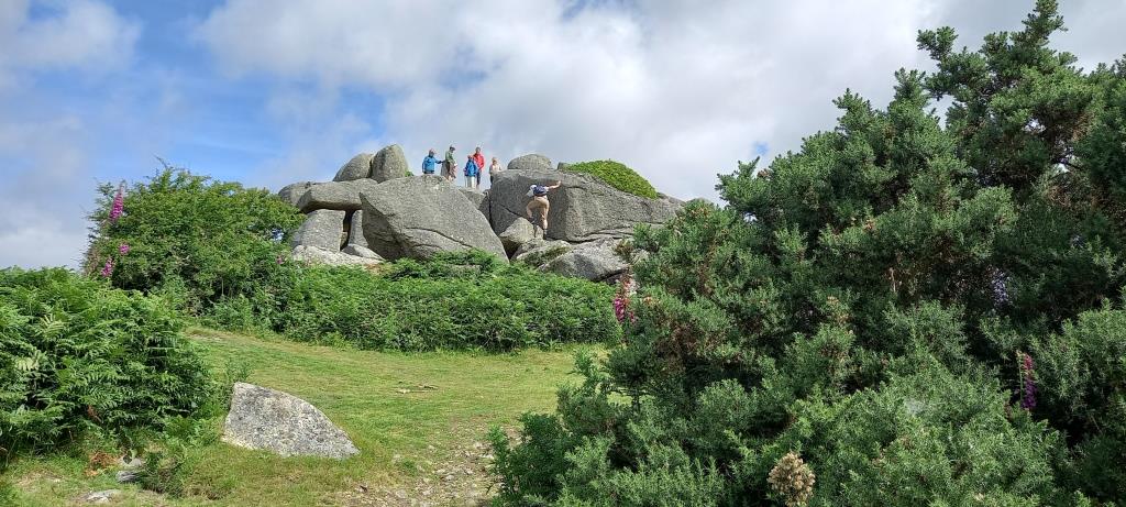 Trevone Club walkers at Helman Tor